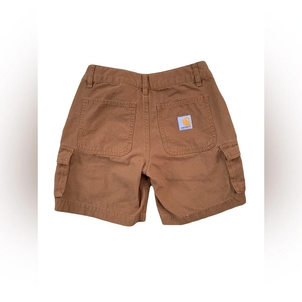 Carhartt Size 8 Tan Canvas Cargo Work Shorts